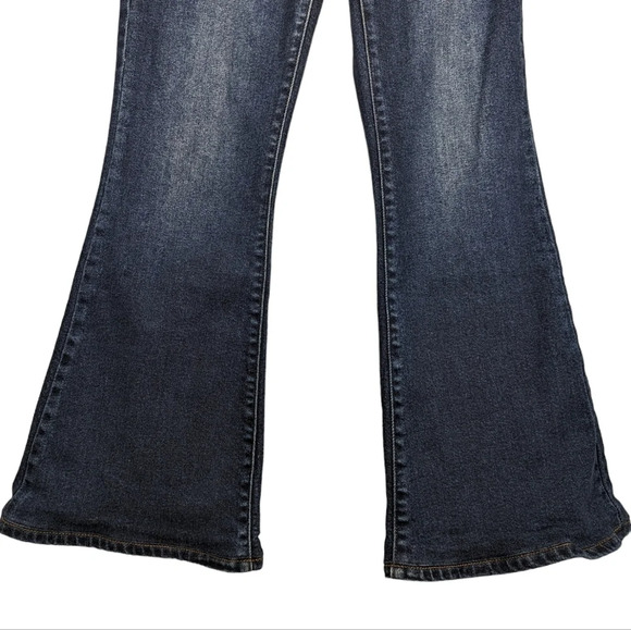 Lee Vintage Modern High Rise Flare Jeans Women’s Size 27 Dark Wash Denim - Picture 8 of 12